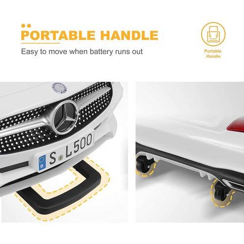 UENJOY 12V Mercedes-Benz SL500 Kids Ride On Car (White) - Toytexx UENJOY 12V Mercedes-Benz SL500 Kids Ride On Car (White) - Toytexx